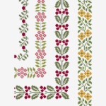 Antichi Bordi Floreali SCHEMA GRATUITO Intermedio Cross Stitch