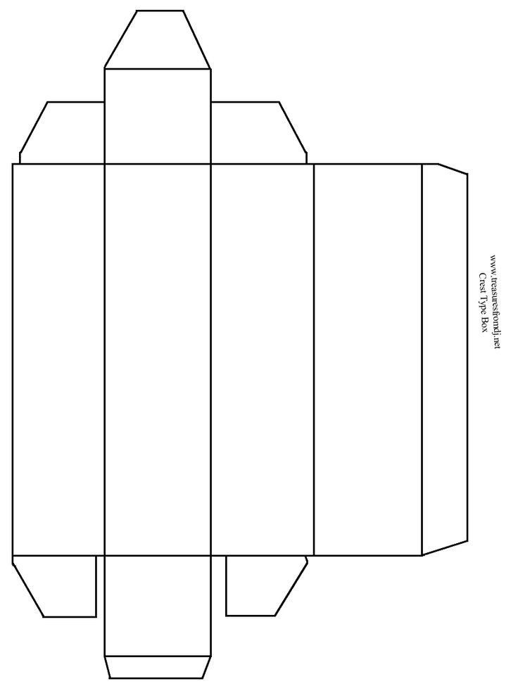 Box Templates Free Printable Rectangle Box Template Box Template
