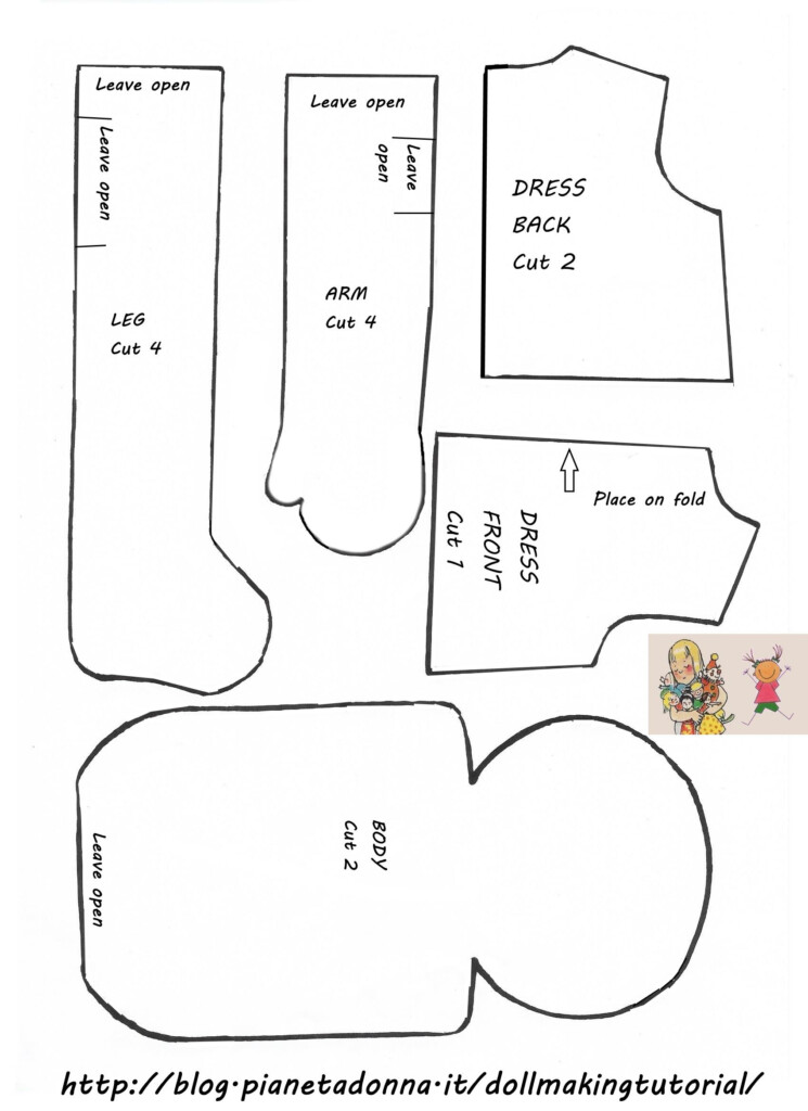 Cloth Doll Pattern Free Fabric Doll Pattern Doll Patterns Free 
