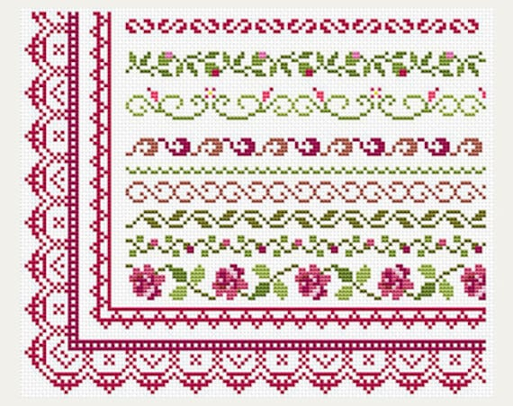 Cross Stitch Patterns Border Counted Cross Stitch Border