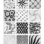 Doodles Inspired By Zentangle Patterns And Starter Pages Of 2020