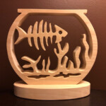 Fish Skeleton In A Bowl Scroll Saw Pattern Scroll Saw Scroll Saw