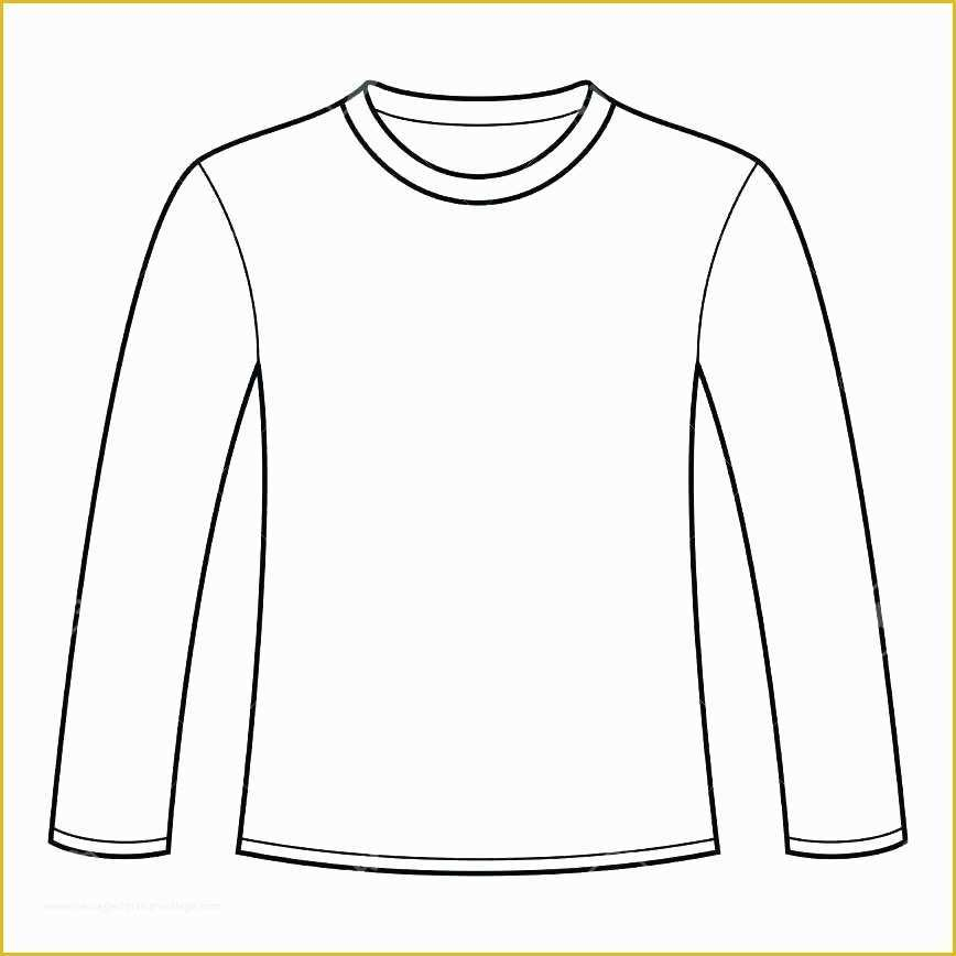 Free Long Sleeve Shirt Template Of Blank Long Sleeve Shirt Template 1 
