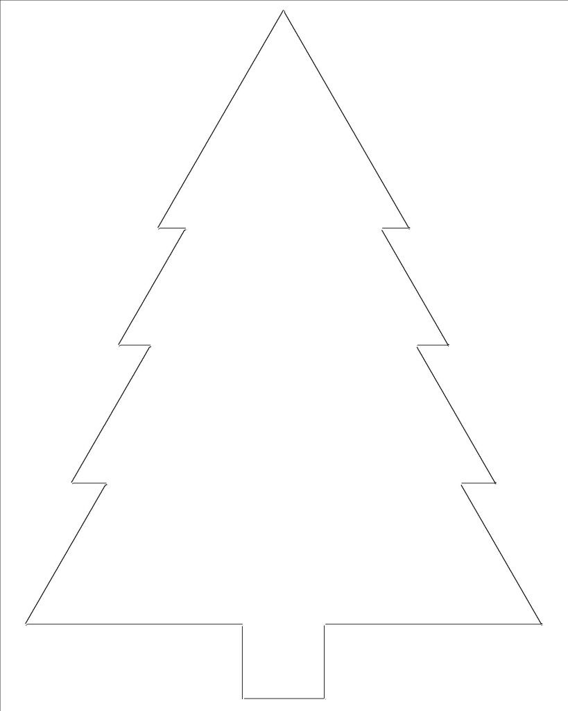 Free Printable Christmas Tree Templates Ho Ho Ho Merry Christmas 