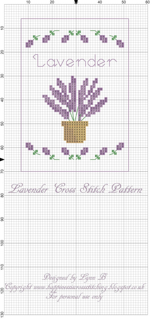 Happiness Is Cross Stitching Freebie Friday Lavender Cross Stitch 