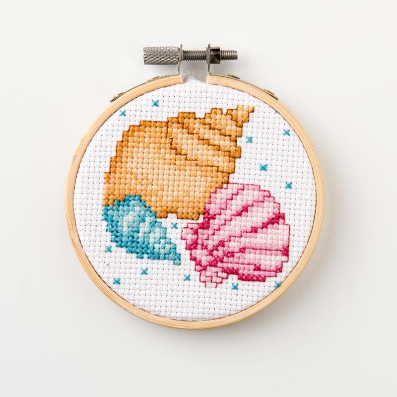 Needlecrafting Free Counted Cross Stitch Pattern Summery Seashells