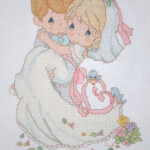 Precious Moments To Have And To Hold Wedding FINISHED Counted