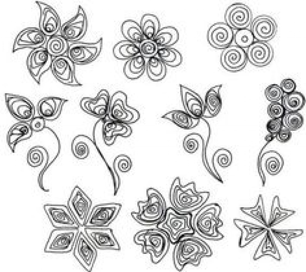 Printable Quilling Templates Printable Word Searches