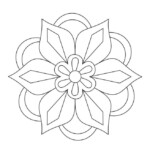Printable Rangoli Coloring Pages Rangoli Patterns Coloring Pages