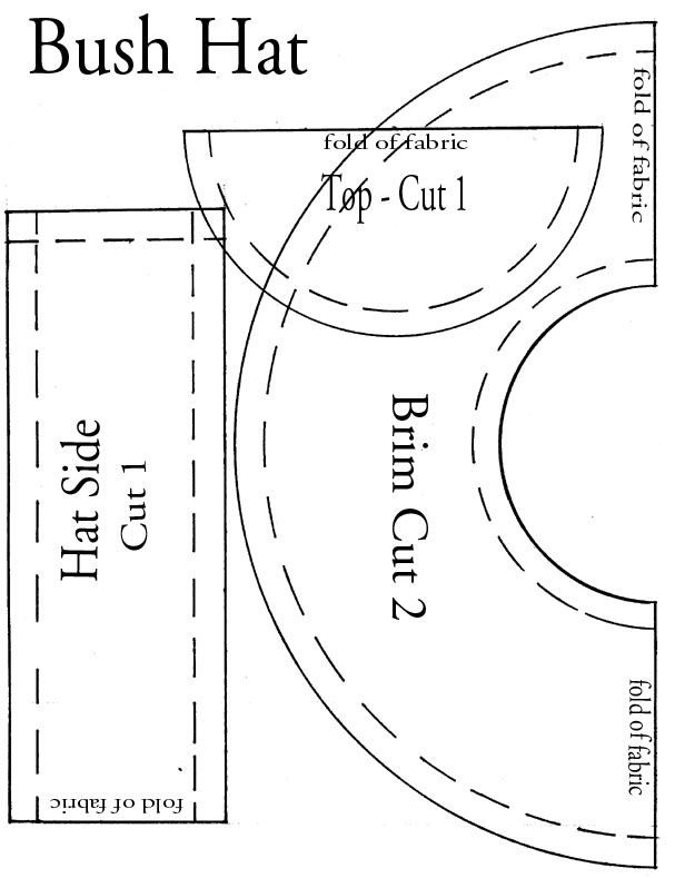 Printable Template Free Bucket Hat Pattern Dirigenteraccoonline