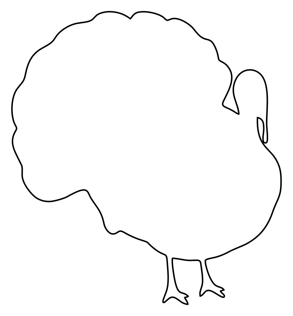 Free printable turkey head with feathers pattern free printable pattern