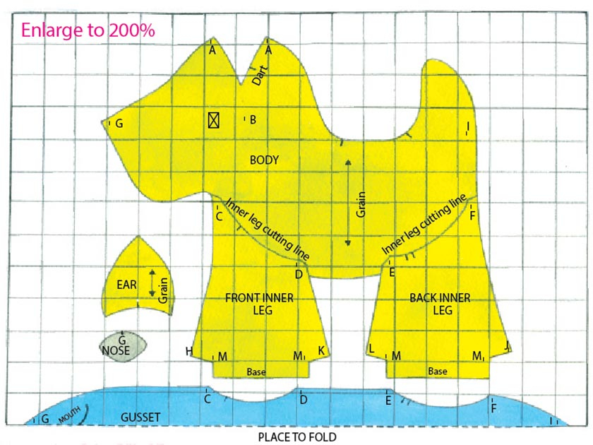 Sewing Sewing Needlecraft Patterns PDF DIGITAL DOWNLOAD Cute Cat 